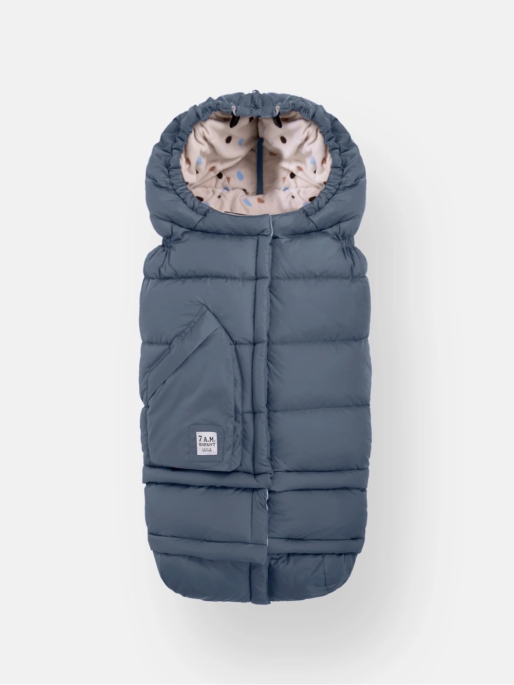 7 A.M. Enfant Blanket 212 Evolution - Universal Adjustable Footmuff - Ash Blue